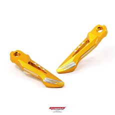 GOWORKS 飛旋踏板 彈跳踏板通用型 適用YAMAHA/KYMCO/SYM/PGO 彈跳飛炫踏板取代原廠踏板, 金色