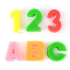 에이치앤엠샵 알파벳 숫자 스펀지 스펀지블럭, 1개