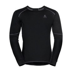 ODLO X-WARM 男 銀離子加強保暖型圓領排汗內衣 159222 黑/航海藍【野外營】加厚保暖衣