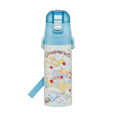 Skater 470ml 不鏽鋼直飲保溫水壺 大耳狗FANCY, 淺藍色, 1個