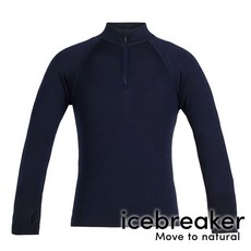icebreaker 童Tech羊毛半開襟長袖上衣