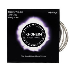 코네임 베이스 기타 스트링 4종 세트, 1COLOR 퓨어단일 색상, 1개