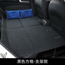 車載可折疊旅行床墊 適用於轎車SUV後排睡眠墊, 普通款不鏽鋼腿款,五五分體可摺疊環保無味道 咖色