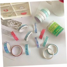 디자인 마스킹테이프 다꾸 스티커 패턴 데코 문구 꾸미기 수첩 다이어리 장식 컬러풀 귀여운, 1개, 심플패턴