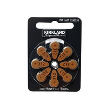 德國製 engion 10/13/312/675 助聽器電池/鋅空氣電池(一卡)電子發票, 1個, 312號(棕色)柯克蘭8入