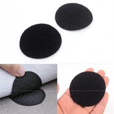 건shop디자인 5P 원형 탈부착 밸크로 테이프 한쌍 탈부착테이프, 화이트