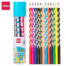 조카선물 수채화색연필 드로잉 펜슬 일러스트 미끄럼방지 초등학생 미술 준비물, 12pcs