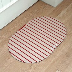 파인다즈 모던 스트라이프 빨아쓰는 규조토 발매트, 베이지