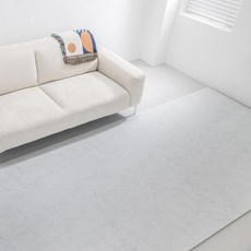 PVC 층간소음 롤매트 (두께 1.5cm), 마블화이트