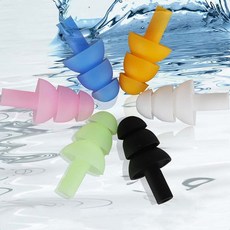 집중력향상 방수귀마개 실리콘 수영 물놀이 수면 귀마개 수영장 소음방지, 화이트