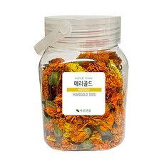 [제주산지 발송] JEJU 제주 마리골드 꽃차 메리골드 꽃송이 MARIGOLD 100%, 60g, 1개
