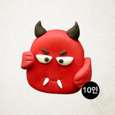 버블솝플레이 비누 만들기 클레이 붉은악마 10인용 응원 도구 수업 1세트