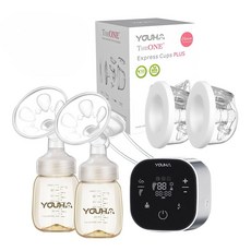優合YOUHA The ONE 電動吸乳器 優捷Express Cups Plus 超值組 智能記憶 多種模式 輕巧便攜 食品級材質 免手持吸乳, 24mm, 1組