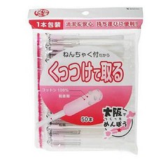 日本良品 夢幸棒 粘著式棉花棒, 1個