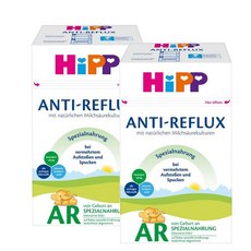 힙분유 특수분유 안티-리플럭스 역류방지 Hipp Special anti-reflux food, 600g, 2개