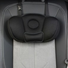 키즈브릭스 차량용 고정식 어린이 목베개, 1개, 블랙