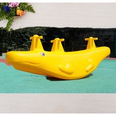 유치원 더블 시소 장난감 어린이 야외 실내 원목 플라스틱 2인용 실내시소 놀이터시소, 1개, 32.옐로우 럭셔리 3인용