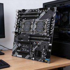 X99 듀얼 데스크탑 마더보드 DDR4 컴퓨터 슬롯 PC용 SATA 인터페이스 USB 메모리, China Mainland