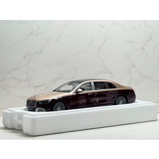 AR 1/18 賓士 2021款 邁巴赫 S680 W223 合金車模 紅金雙拼, 1個