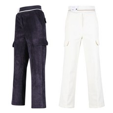 활동편한 여자 소프트 기모 골덴 골프 밴딩바지 18홀 골프복 방한복