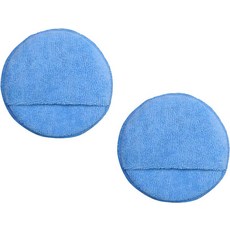 MTRPS 2PCS 극세사 어플리케이터 패드 핑거 포켓이 있는 5인치 자동차 폼 미세 연마 청소를 위한 초부드러운 원형 스펀지 액세서리, 4pcs