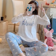 月子服 哺乳孕婦睡衣 春秋季薄款餵奶家居服套裝
