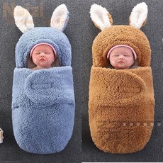 新生兒包被冬季加絨加厚保暖嬰兒睡袋抱被防寒秋款網紅 棉包被 繈褓包巾 嬰兒睡袋 安撫被 嬰兒抱毯