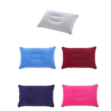 쿠션 캠핑 에어 휴대용 베개 JU 목 사각 차박