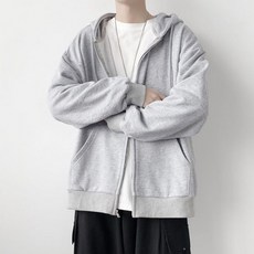 간절기 얇은 후드집업 남녀공용 봄 가을 아우터