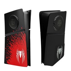 밴나이트 스탠다드 디스크 콘솔 페이스플레이트 PS5 스탠다드 디스크 콘솔 프리미엄 ABS 교체 쉘 커버와 호환되는 빨간색 콘솔 페이스플레이트, For PS5 Pro Digital