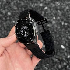 简约尼龙编织磁吸扣适用华为手表GT4, 黑色,荣耀手表4pro