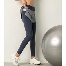 透氣裸感兩件式瑜珈運動長褲