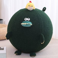 판다 동물 인형짐볼 오리 홈트레이닝 플러시 50cm 요가볼 물개 마사지 회색 홈트 공인형 회색물범, 악어