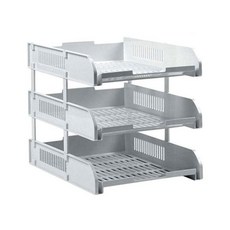 스토어-하유 카파맥스 3단서류받침 회색 문서정리트레이, 카파맥스 3단 서류받침 (41300)/문서 정리 트레이, 3단서류받침-회색