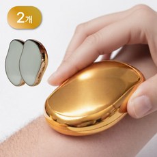 유네오 Hairless 바디 쉐이버 제모기 각질 제거 골드, 1개, 2개입