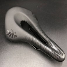 PLSELIS 自行車座墊 245x145mm 短鼻中空透氣公路車坐墊, 亮光黑標(無變色), 1個