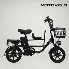 모토벨로 G5 PRO 3인승 유아동탑승가능 48V 500W 고출력 전기자전거 최대 140KM주행, 블랙 10Ah, 완조립퀵배송(서울/경기)