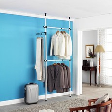 따뜻한잡화점 3단 일반형폴행거 25mm 폴행거선반 의류매장행거, one