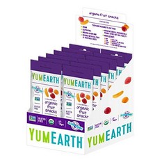 얌얼스 유기농 과일 스낵 과일 맛 스낵 팩 알레르기 친화 YumEarth Organic Fruit Snacks Fruit Flavored Snack Packs Allergy, 1개