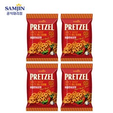삼진 미니프레첼 매콤한비프맛, 70g, 4개