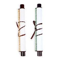 바라던리빙 서예 종이롤 2p 서예족자, 그린