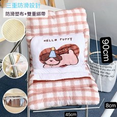 坐墊靠背一體腰托 辦公室久坐護腰靠墊, 禮帽狗