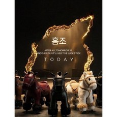 흔들말 바퀴달린흔들목마 2026 선물 승용 핸들, 야자말 속에서 길을 잃다, A1