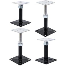 바닥 ， 미니 나사 포스트 폴을 위한 4팩 조절 가능한 5-8인치 하우스 잭 수평 조절용RV 스텝 스태빌라이저 각 적재 용량 5000파운드.