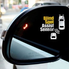 EV6 BSA센서 사각지대 측후방감지기 경보기 차량용품, 무광블랙