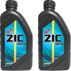 ZIC DOT-4 브레이크오일 1L, 2개