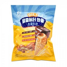미니 땅콩버터 와플 초콜릿 콘 300g 대용량 피넛버터 과자 아이들 초등학생 간식, 1개, 1g