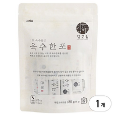 강고집 1초 육수완성 육수한포, 80g, 1개