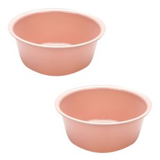 더자카 심플 세면대야 L, 살몬, 2개