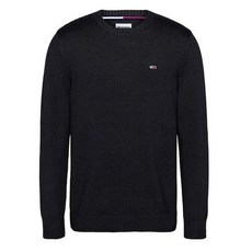 정품 타미힐피거 타미진스 에센셜 레귤러핏 크루넥 니트 DM0DM11856 BLACK